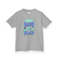 Kids Tee — "Prayer & Play" Cute Blessed Christian Youth T-Shirt