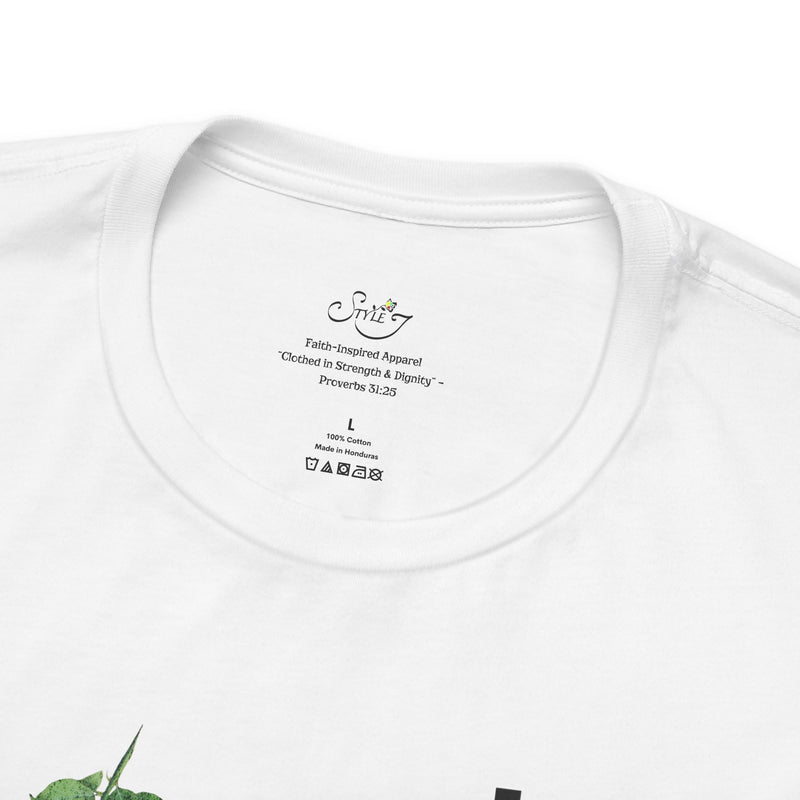 Faith T-Shirt — "God's Promises Never Fail" Christian Tee with Cross & Olive Branch Design