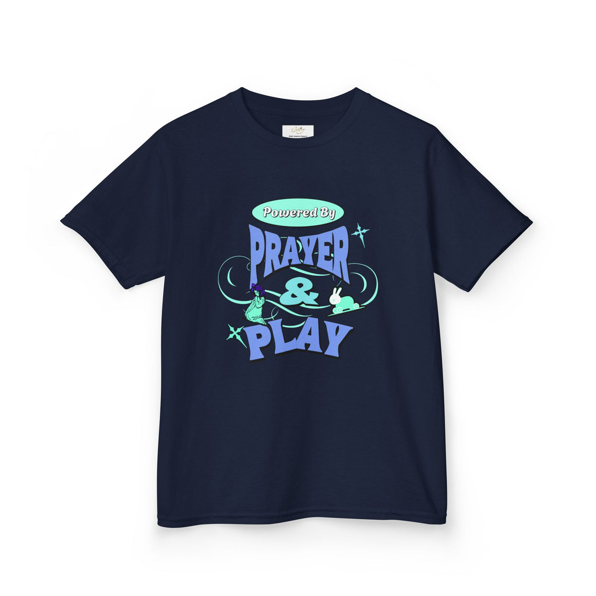 Kids Tee — "Prayer & Play" Cute Blessed Christian Youth T-Shirt