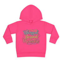 Blessed Beyond Measure Toddler Hoodie – Cute Pastel Faith Pullover for Kids