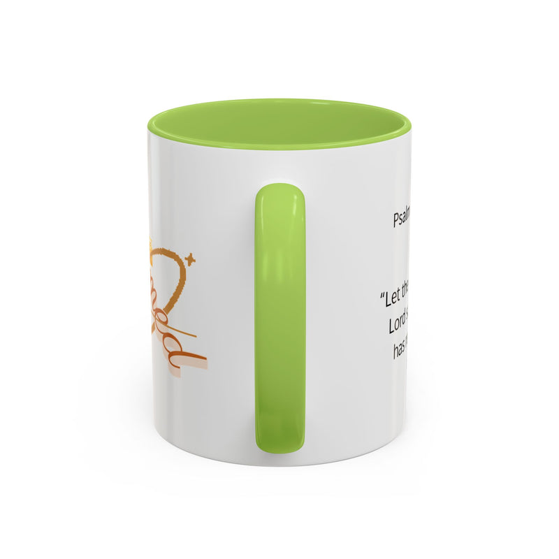 Redeemed Cross Accent Coffee Mug — Inspirational Christian Tea Cup (11/15oz)