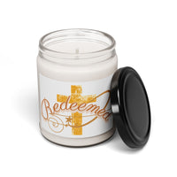 Redeemed Cross Scented Soy Candle — 9 oz Inspirational Faith Candle