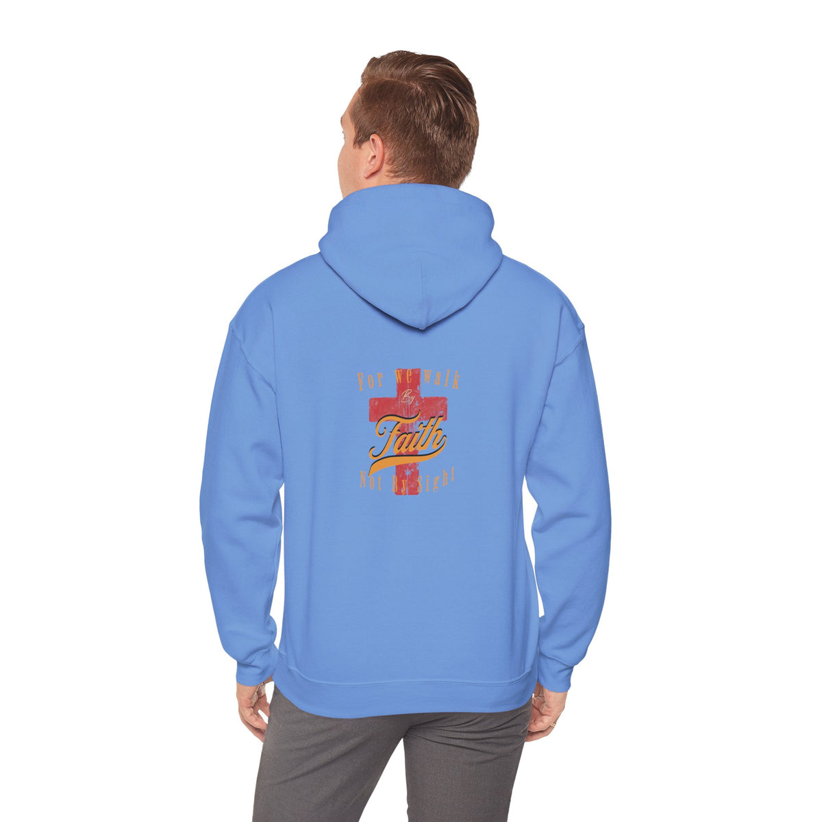 Unisex Blessed Faith Hoodie - 'Walk by Faith' Christian Pullover