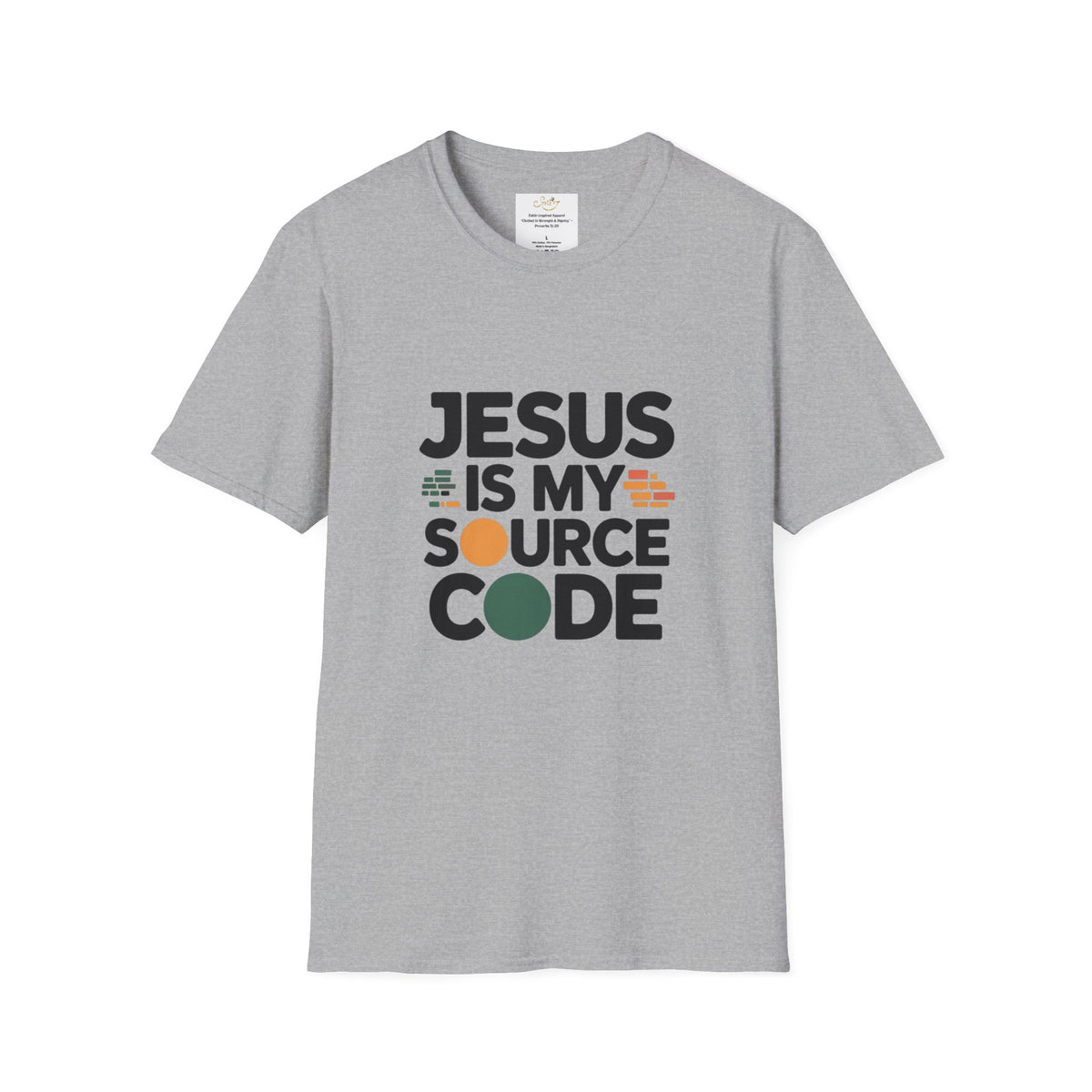 Jesus Is My Source Code T-Shirt — Christian Programmer Tee