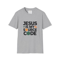 Jesus Is My Source Code T-Shirt — Christian Programmer Tee