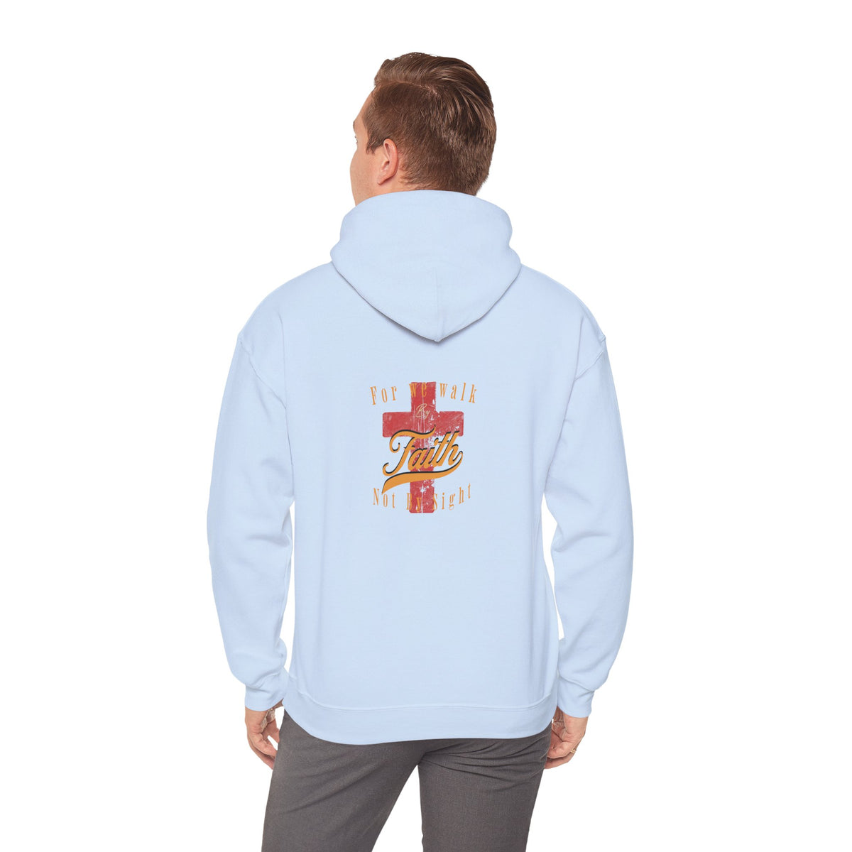 Unisex Blessed Faith Hoodie - 'Walk by Faith' Christian Pullover