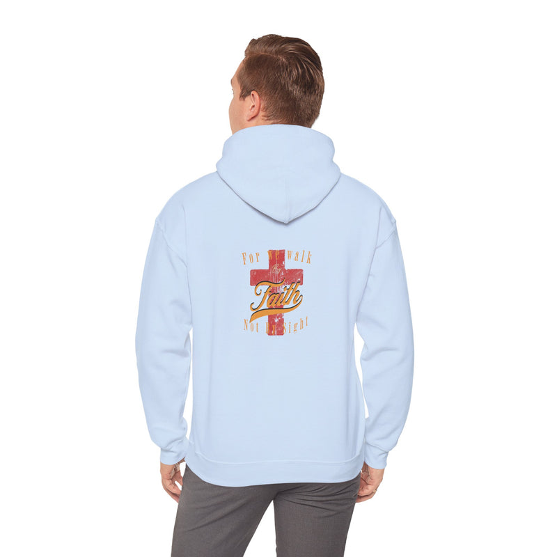 Unisex Blessed Faith Hoodie - 'Walk by Faith' Christian Pullover