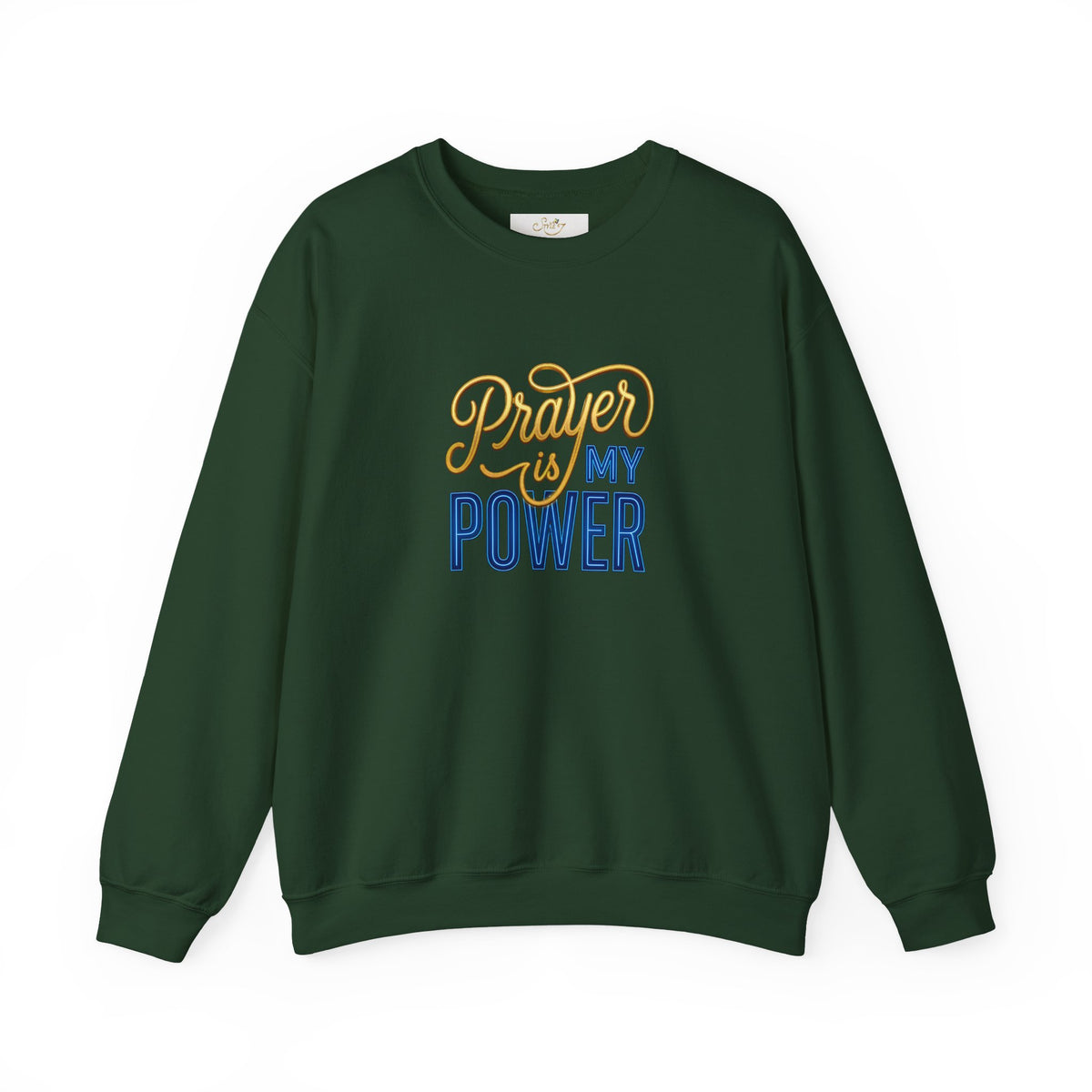 Prayer Is My Power Crewneck Sweatshirt — Inspirational Faith Sweatshirt