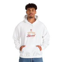 Unisex Blessed Faith Hoodie - 'Walk by Faith' Christian Pullover