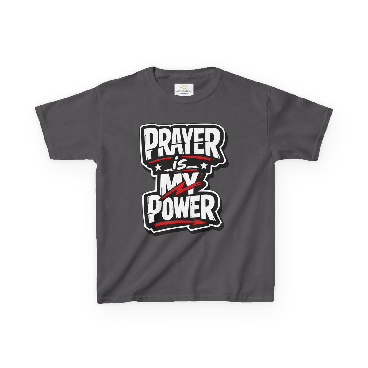 Kids T‑Shirt – “Prayer Is My Power” Bold Faith Tee