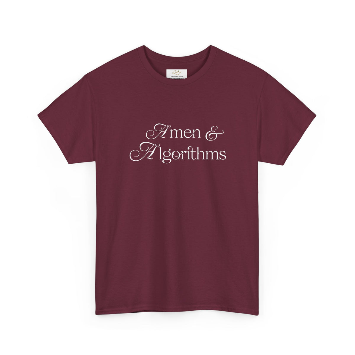 Amen & Algorithms T‑Shirt — “Blessed with Intelligence” Graphic Tee