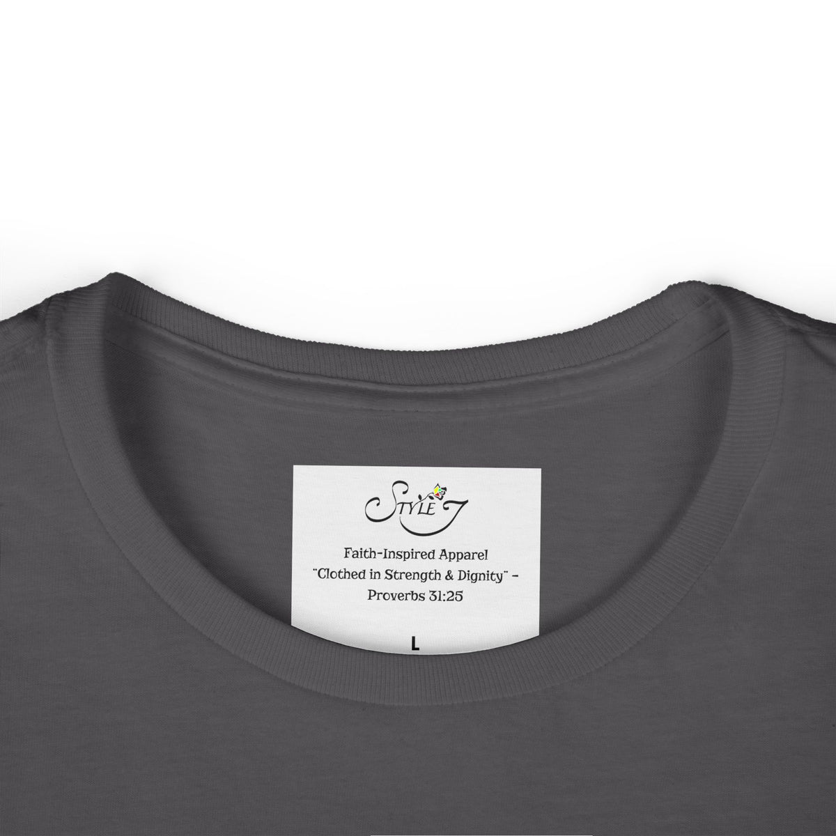 Coded By Christ Women’s Tee — Pastel Script Faith T‑Shirt