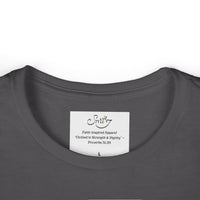 Coded By Christ Women’s Tee — Pastel Script Faith T‑Shirt
