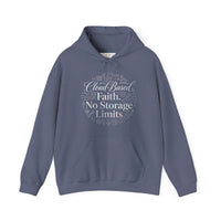 Cloud-Based Faith Hoodie — "No Storage Limits" Spiritual Backup Sweatshirt