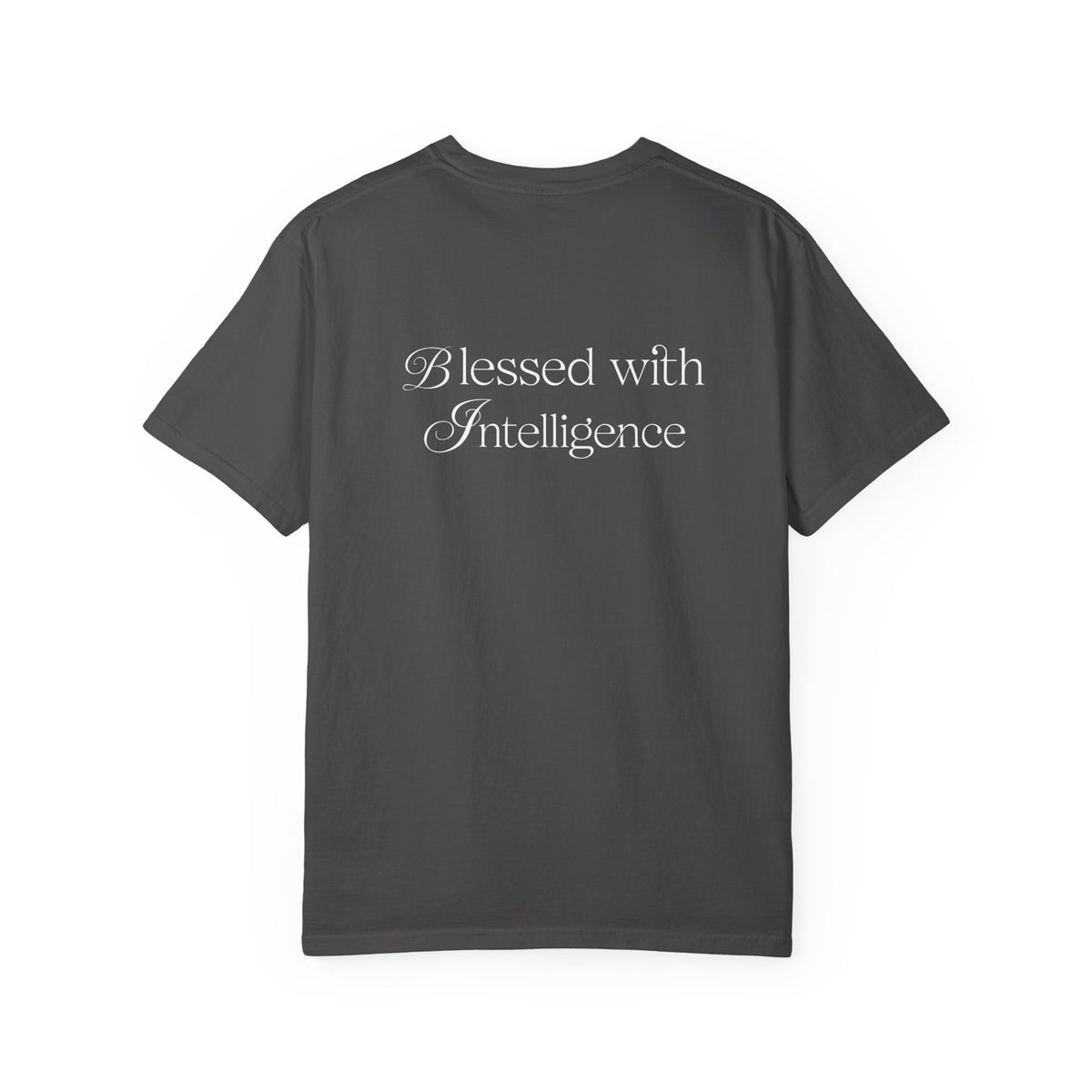T-Shirt — 'Amen & Algorithms' / 'Blessed with Intelligence' Vintage Garment-Dyed Tee