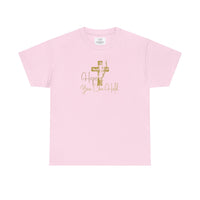 Christian T-Shirt - 'Hope You Can Hold' Gold Cross Tee