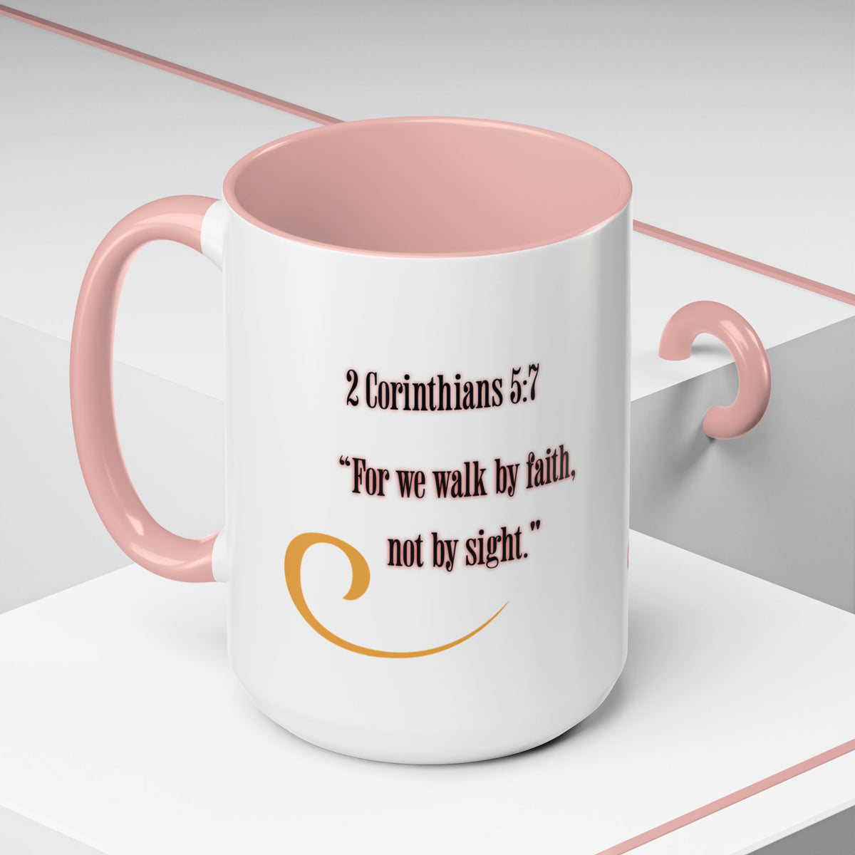 Blessed Coffee Mug — "Walk by Faith" Inspirational Christian Mug