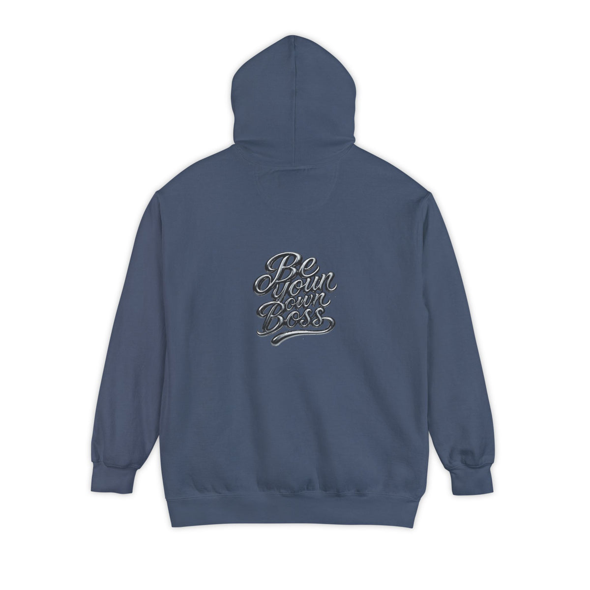 Laptop CEO Hoodie — 'Be Your Own Boss' Graphic Garment-Dyed Hoodie