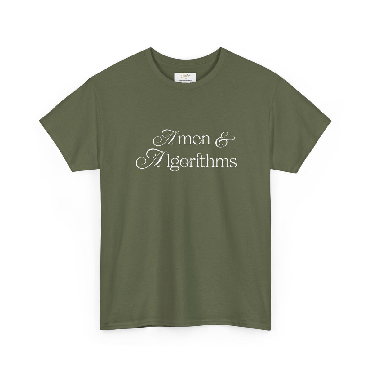 Amen & Algorithms T‑Shirt — “Blessed with Intelligence” Graphic Tee