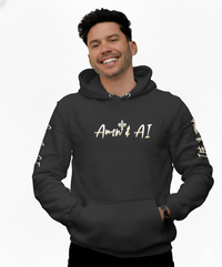 Faith + AI Hoodie — "Amen + AI" Religious Tech Graphic Pullover