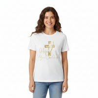 Christian T-Shirt - 'Hope You Can Hold' Gold Cross Tee