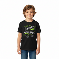 Kids Tee — "Fearfully and Wonderfully Made" Inspirational Christian Shirt