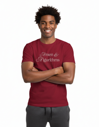 Amen & Algorithms T‑Shirt — “Blessed with Intelligence” Graphic Tee