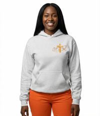 Redeemed Hoodie — Christian Cross Inspirational Pullover