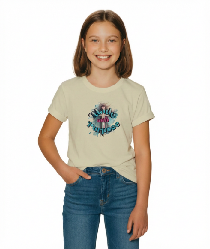 "Made with Purpose" Heavyweight Color Blast Youth T-Shirt