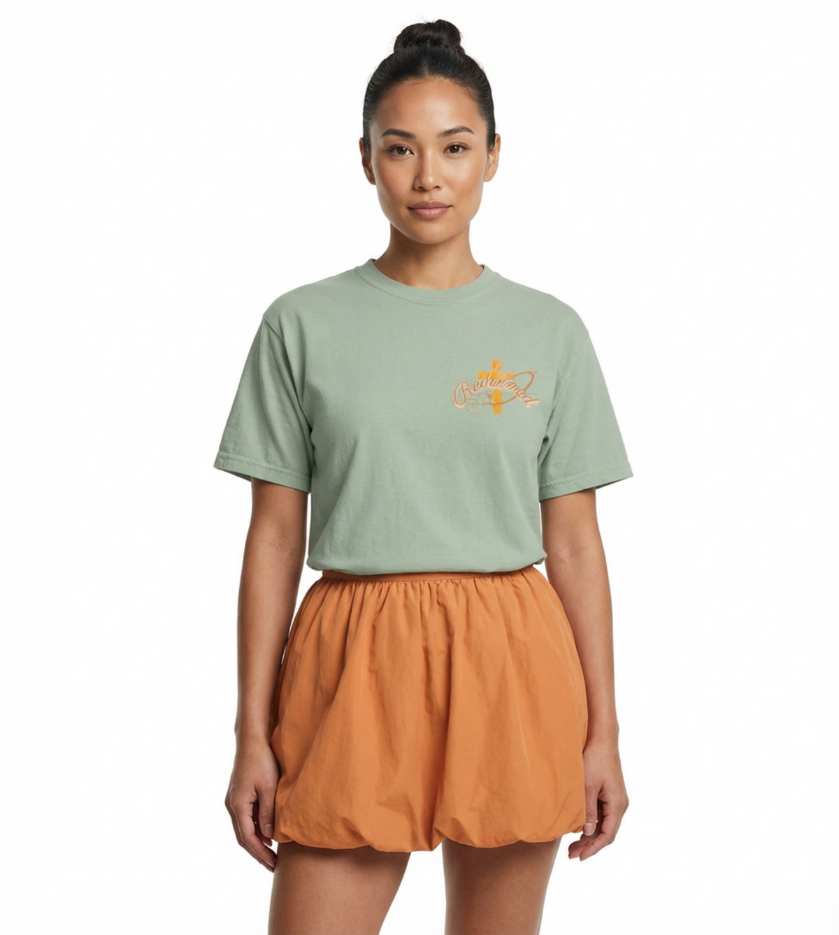 Redeemed Script T-Shirt — 'Salvador' Beach Vibe Graphic Tee
