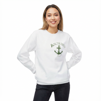 Anchored Crewneck Sweatshirt — Faith, Hope, Grace Inspirational Pullover