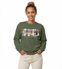 Dog Lover Crewneck Sweatshirt — Watercolor Pack with "Faith, Fur and Unconditional love"