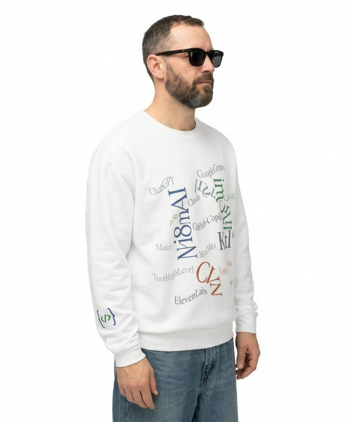 Developer Mindset Sweatshirt — AI Models & Tools Print