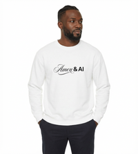 Amen & AI Sweatshirt — Faith-Inspired Typography Crewneck