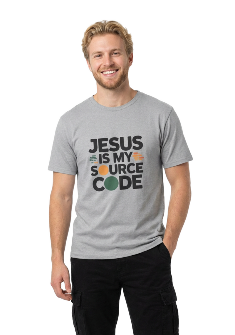 Jesus Is My Source Code T-Shirt — Christian Programmer Tee