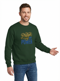 Prayer Is My Power Crewneck Sweatshirt — Inspirational Faith Sweatshirt