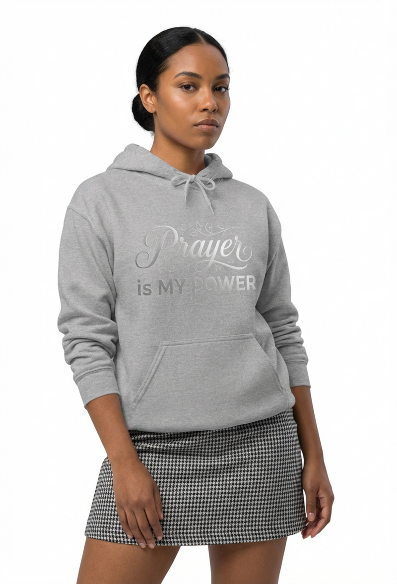 Prayer Is My Power Hoodie — "Before You Check Your Phone Today, Check Your Heart" Christian Hoodie