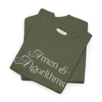 Amen & Algorithms T‑Shirt — “Blessed with Intelligence” Graphic Tee