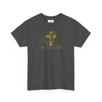 Christian T-Shirt - 'Hope You Can Hold' Gold Cross Tee