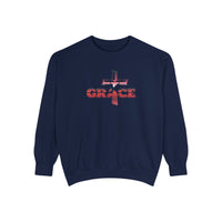 Grace Cross Sweatshirt — Christian Faith Graphic Crewneck