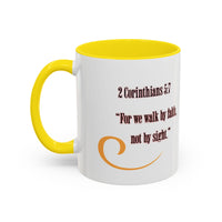 Blessed Coffee Mug — "Walk by Faith" Inspirational Christian Mug
