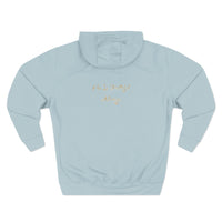 Faith Script Hoodie — "A Daily Dose of Faith" Gold Script Fleece Hoodie