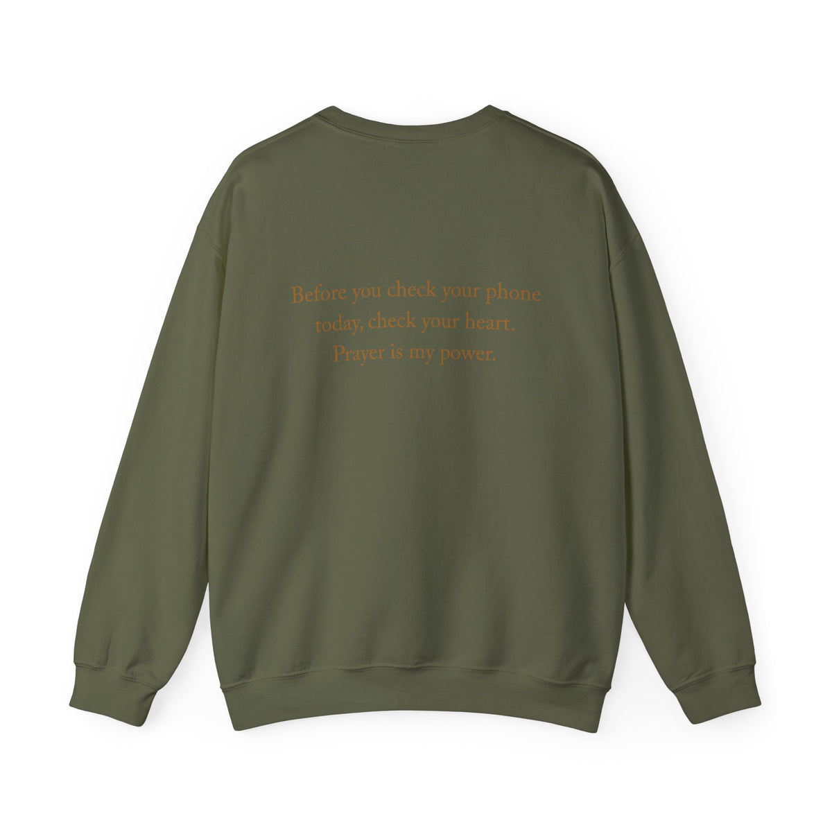 Prayer Is My Power Crewneck Sweatshirt — Inspirational Faith Sweatshirt