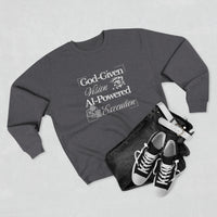 AI-Powered Execution Crewneck Sweatshirt — "God-Given Vision. AI-Powered Execution." Inspirational Graphic