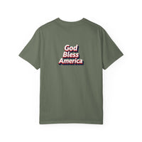 Patriotic T-Shirt — "250 Years Bold, United We Stand" with "God Bless America"