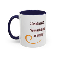 Blessed Coffee Mug — "Walk by Faith" Inspirational Christian Mug