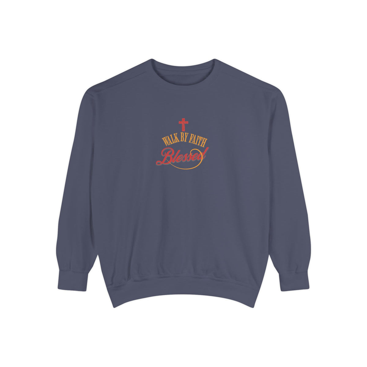 Unisex Blessed Faith Sweatshirt — Christian Cross Pullover