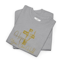Christian T-Shirt - 'Hope You Can Hold' Gold Cross Tee