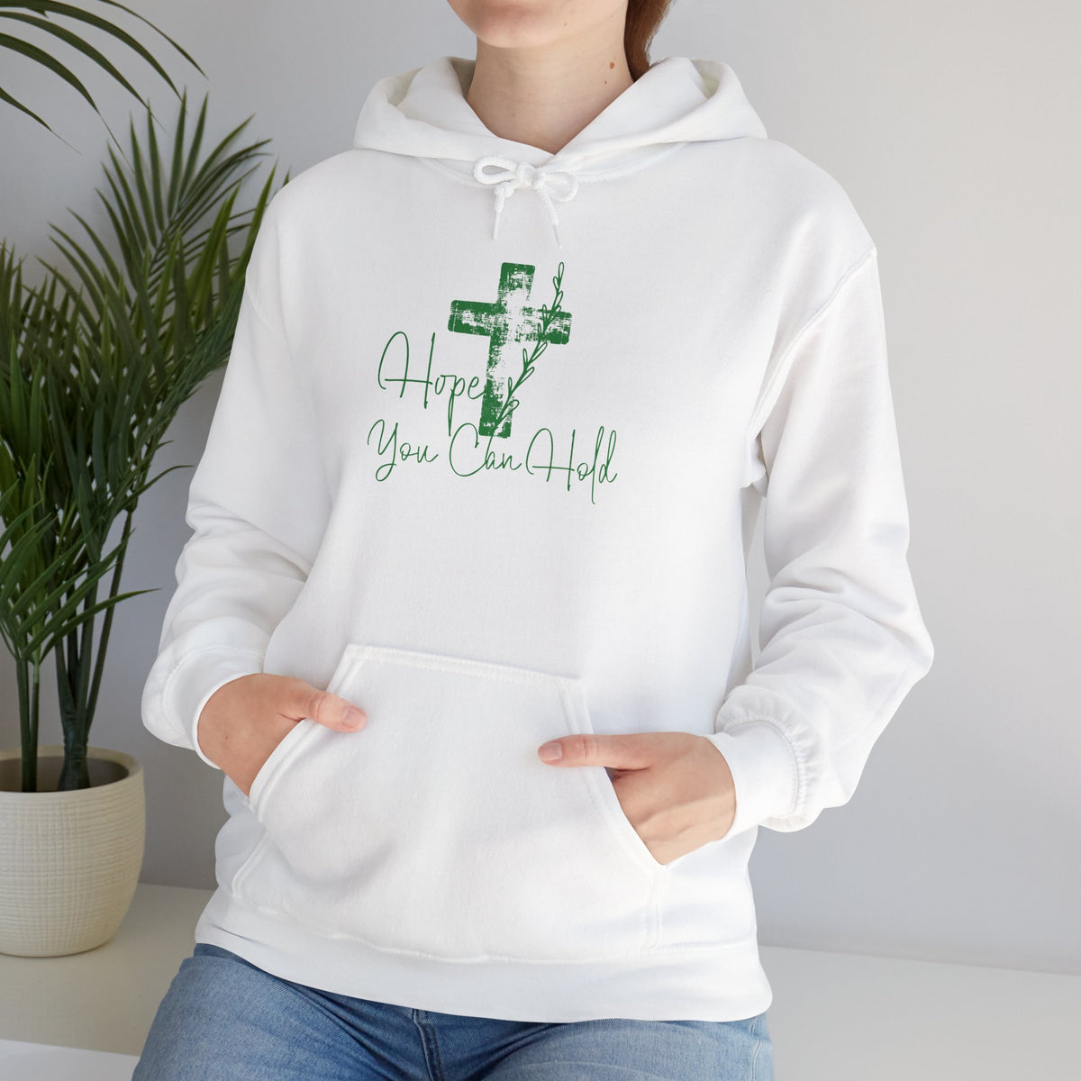 Faith Cross Hoodie — "Hope You Can Hold" Christian Pullover