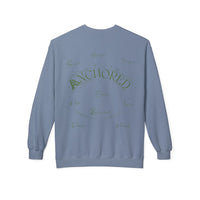 Anchored Crewneck Sweatshirt — Faith, Hope, Grace Inspirational Pullover